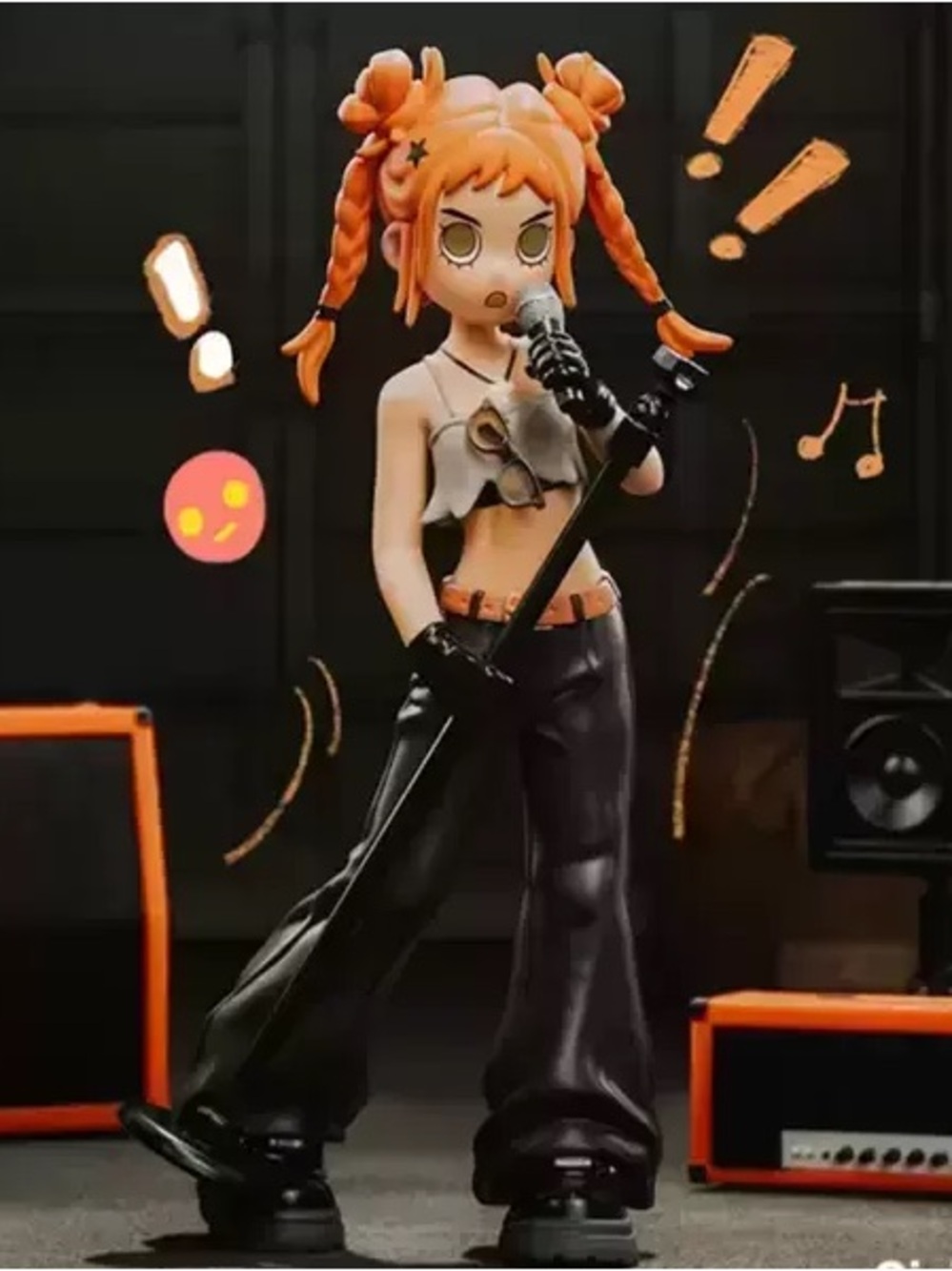 Gigi The Singer Peach Riot Action Figure - POP MART